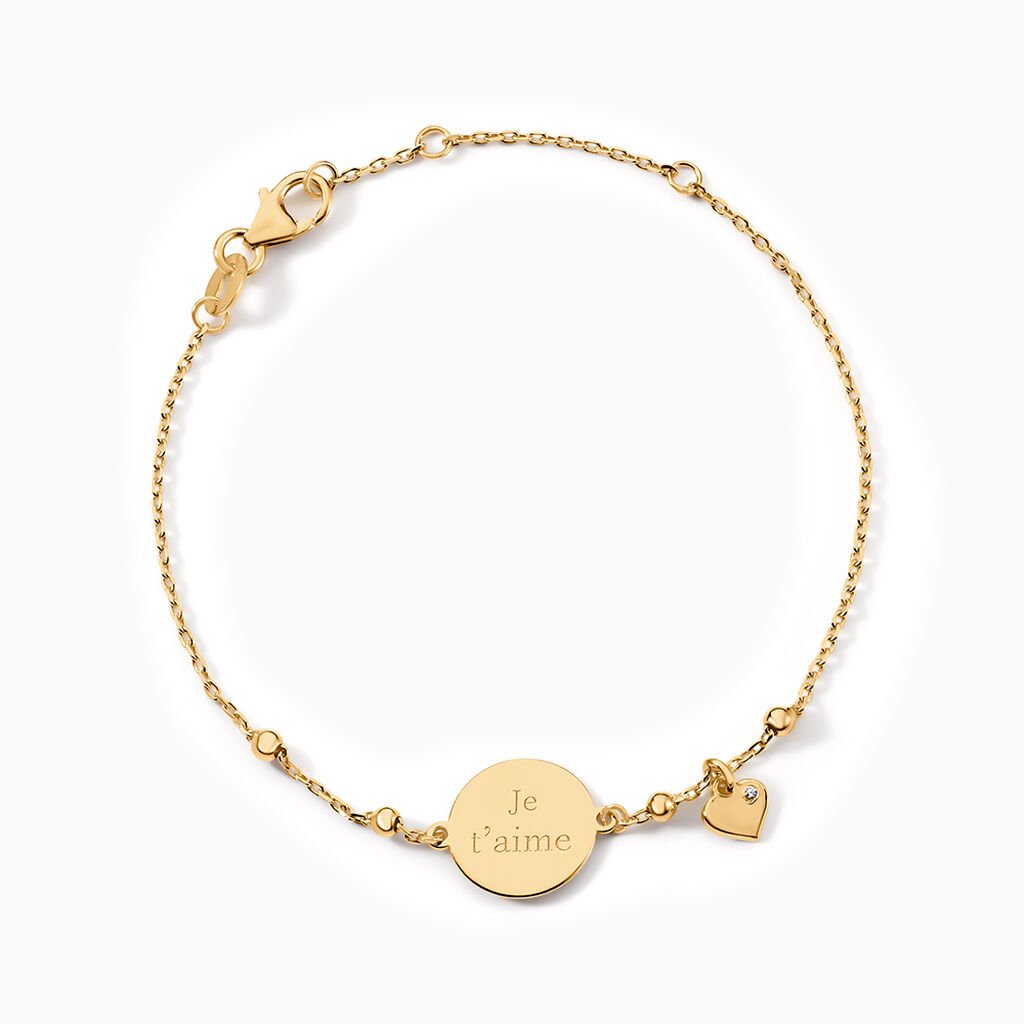 Bracelet Plaqu&eacute; Or Fulvian Oxyde De Zirconium - Bracelets Femme | Histoire d&rsquo;Or