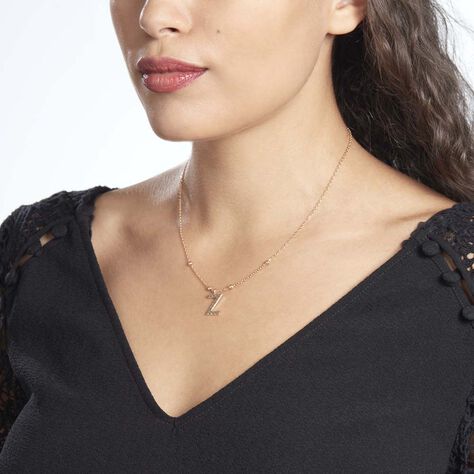 Collier Plaqué Or Jaune Lettra - Colliers fantaisie Femme | Histoire d’Or