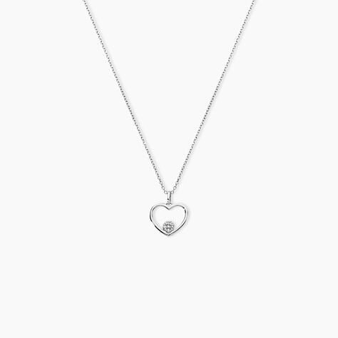 Collier Or Blanc Adwoa Diamants - Colliers Femme | Histoire d&rsquo;Or