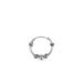 Créole Unitaire Ian Argent Blanc - Boucles d'oreilles créoles Homme | Histoire d’Or