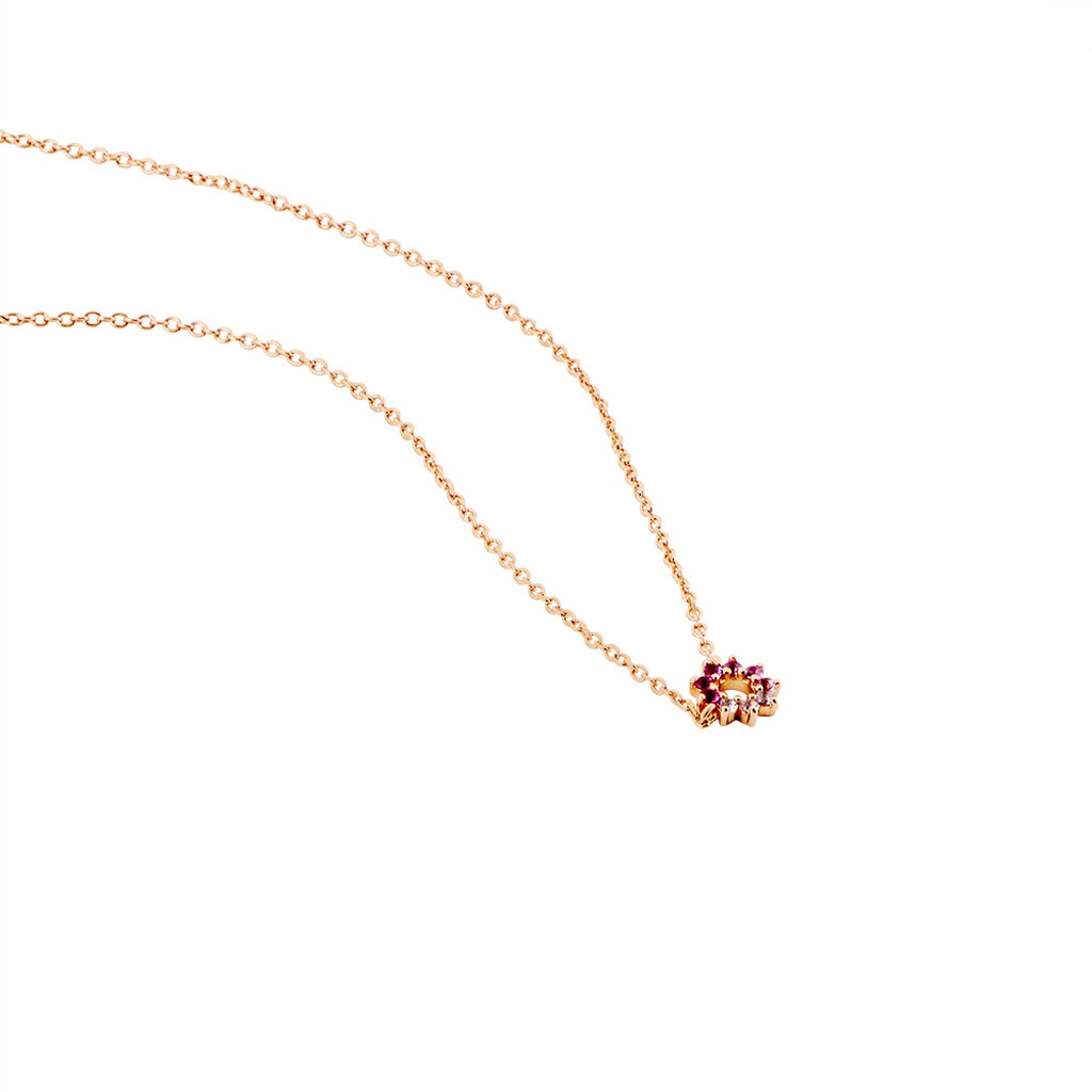 Collier Pavel Argent Rose Oxyde De Zirconium - Colliers fantaisie Femme | Histoire d’Or