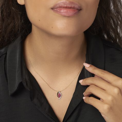 Collier Hoela Or Jaune Diamant Et Rubis - Colliers Femme | Histoire d’Or