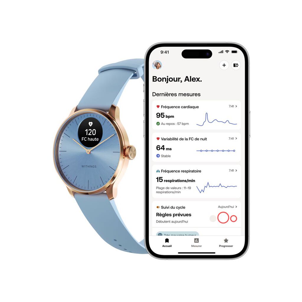 Montre Connectée Withings Scanwatch Light - Montres connectées Femme | Histoire d’Or