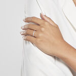 Alliance Dentelle 2 Rangs Diamantee Or Blanc - Alliances Unisex | Histoire d&rsquo;Or