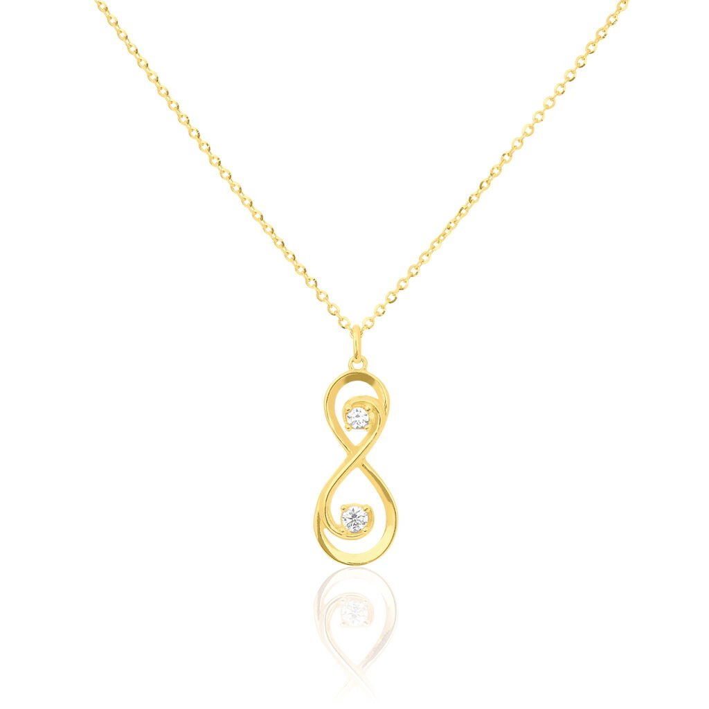 Collier Ademar Or Jaune Oxyde De Zirconium - Colliers Femme | Histoire d&rsquo;Or