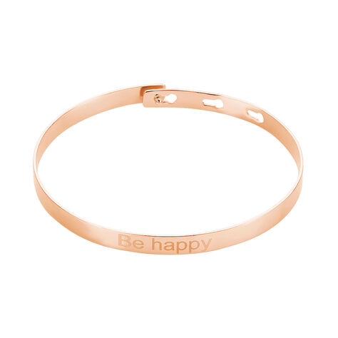 Bracelet Jonc Gravita Argent Rose - Bracelets joncs Femme | Histoire d’Or