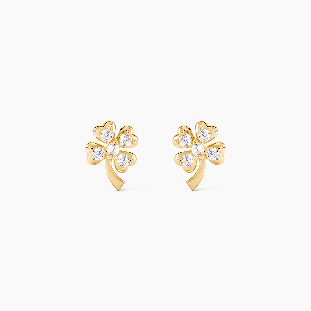 Boucles D'oreilles Or Jaune Verdiane Oxydes - Boucles d'oreilles pendantes Femme | Histoire d&rsquo;Or
