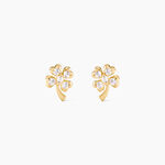Boucles D'oreilles Or Jaune Verdiane Oxydes - Boucles d'oreilles pendantes Femme | Histoire d&rsquo;Or