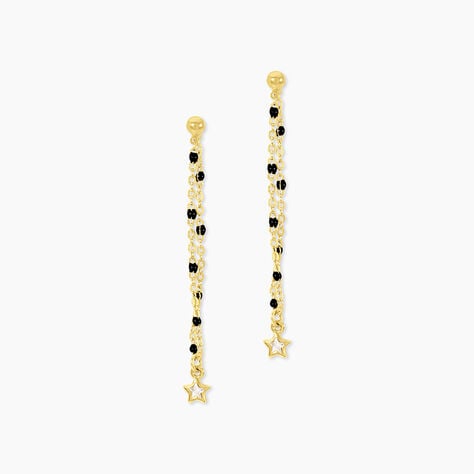 Boucles D'Oreilles Pendantes Bubble Argent Jaune Oxyde De Zirconium - Boucles d'oreilles fantaisie Enfant | Histoire d&rsquo;Or