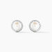 Boucles D'oreilles Clips Argent Blanc Valerio Perles Oxydes - Boucles d'oreilles fantaisie Femme | Histoire d’Or