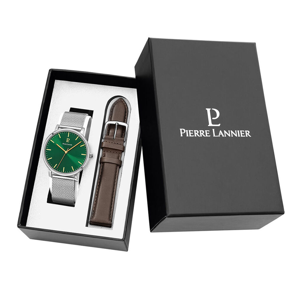 Coffret De Montre Pierre Lannier Essential Vert - Montres Homme | Histoire d’Or