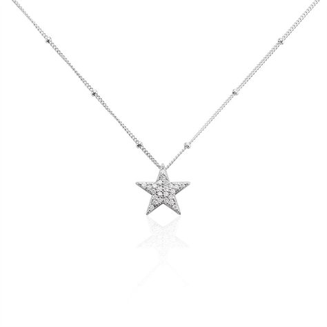 Collier Argent Vibien Oxydes De Zirconium - Colliers Etoile Femme | Histoire d’Or