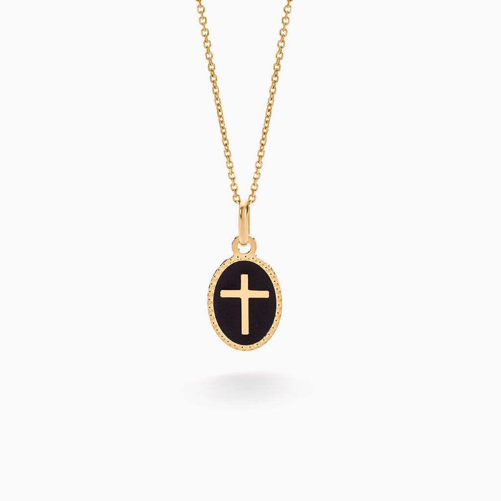 Pendentif Kristaps Or Jaune - Pendentifs Baptême Famille | Histoire d’Or