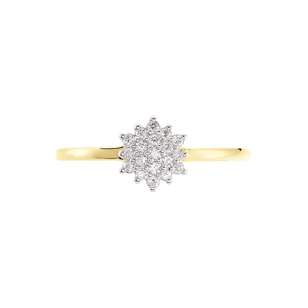 Bague Caliopee Or Jaune Diamant - Bagues avec pierre Femme | Histoire d’Or