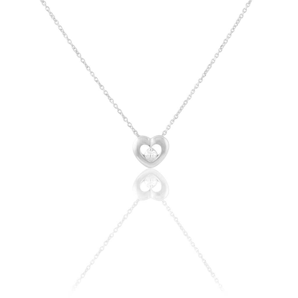 Collier Purete Or Blanc Diamant - Colliers Femme | Histoire d’Or