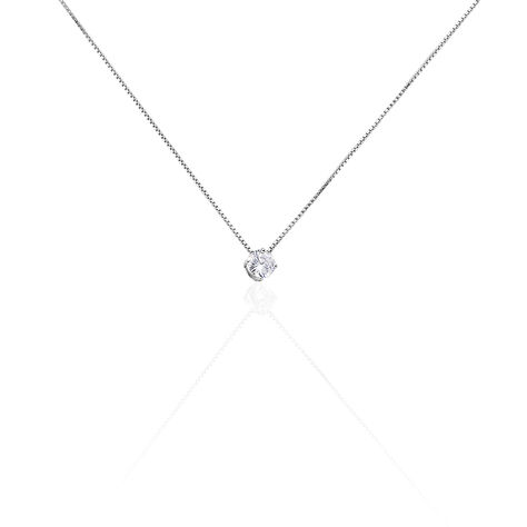 Collier Giulya Argent Blanc Oxyde De Zirconium - Colliers fantaisie Femme | Histoire d’Or