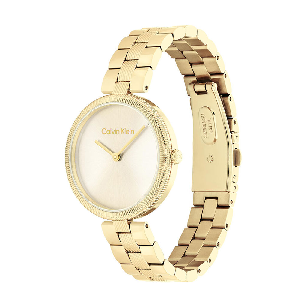 Montre Calvin Klein Gleam Dor&eacute; - Montres Femme | Histoire d&rsquo;Or