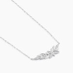 Collier Cesarine Argent Blanc Oxyde De Zirconium - Colliers fantaisie Femme | Histoire d&rsquo;Or