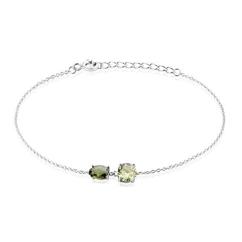 Bracelet Argent Blanc Brenna Oxydes De Zirconium - Bracelets Femme | Histoire d&rsquo;Or