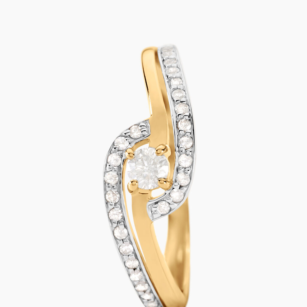 Bague Solitaire Vassilissa Or Jaune Diamant - Bagues solitaires Femme | Histoire d’Or