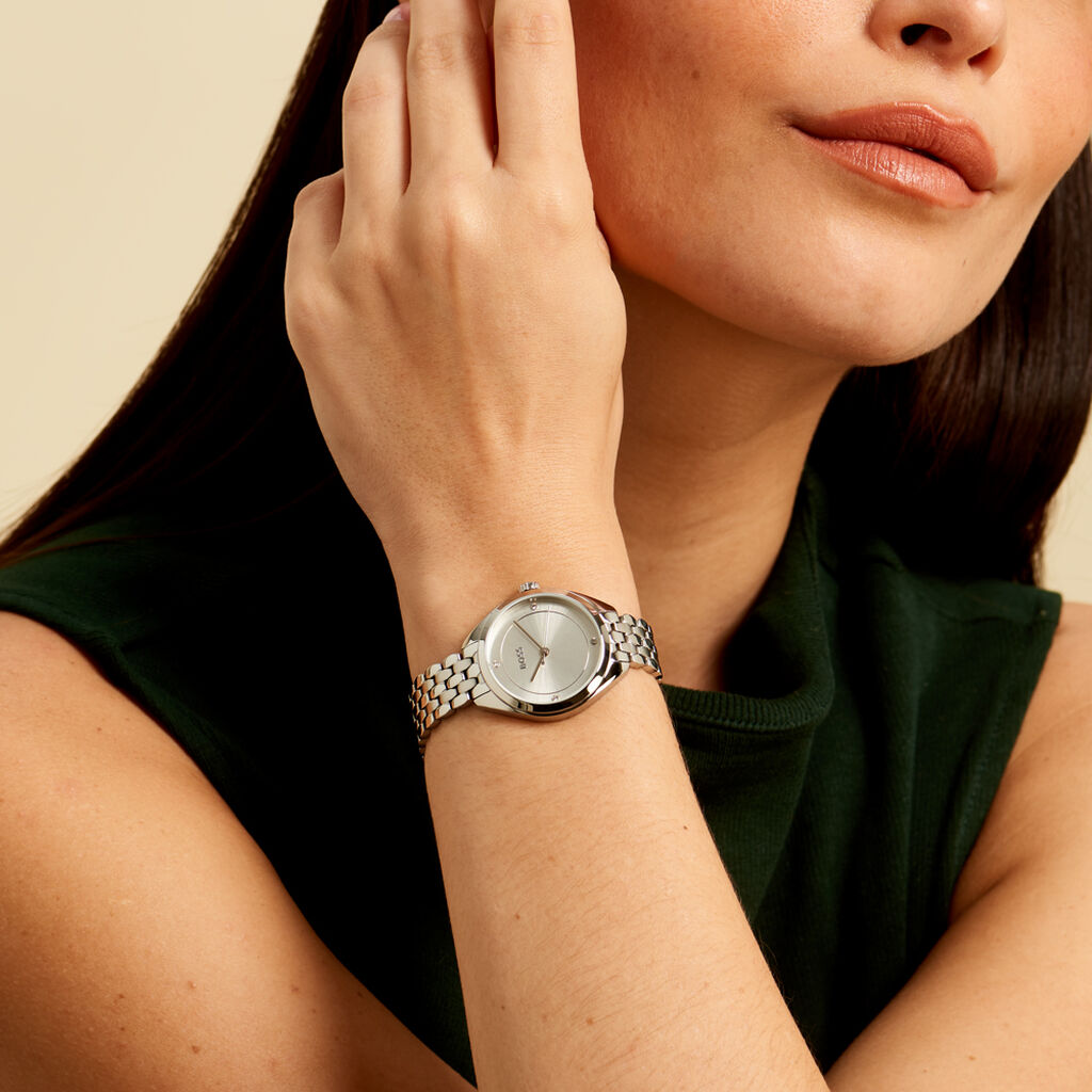 Montre Boss Mae Blanc - Montres Femme | Histoire d’Or