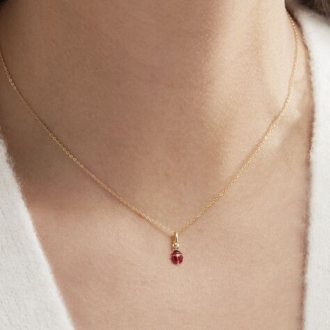 Collier Helidie Coccinelle Or Jaune - Colliers Enfant | Histoire d’Or