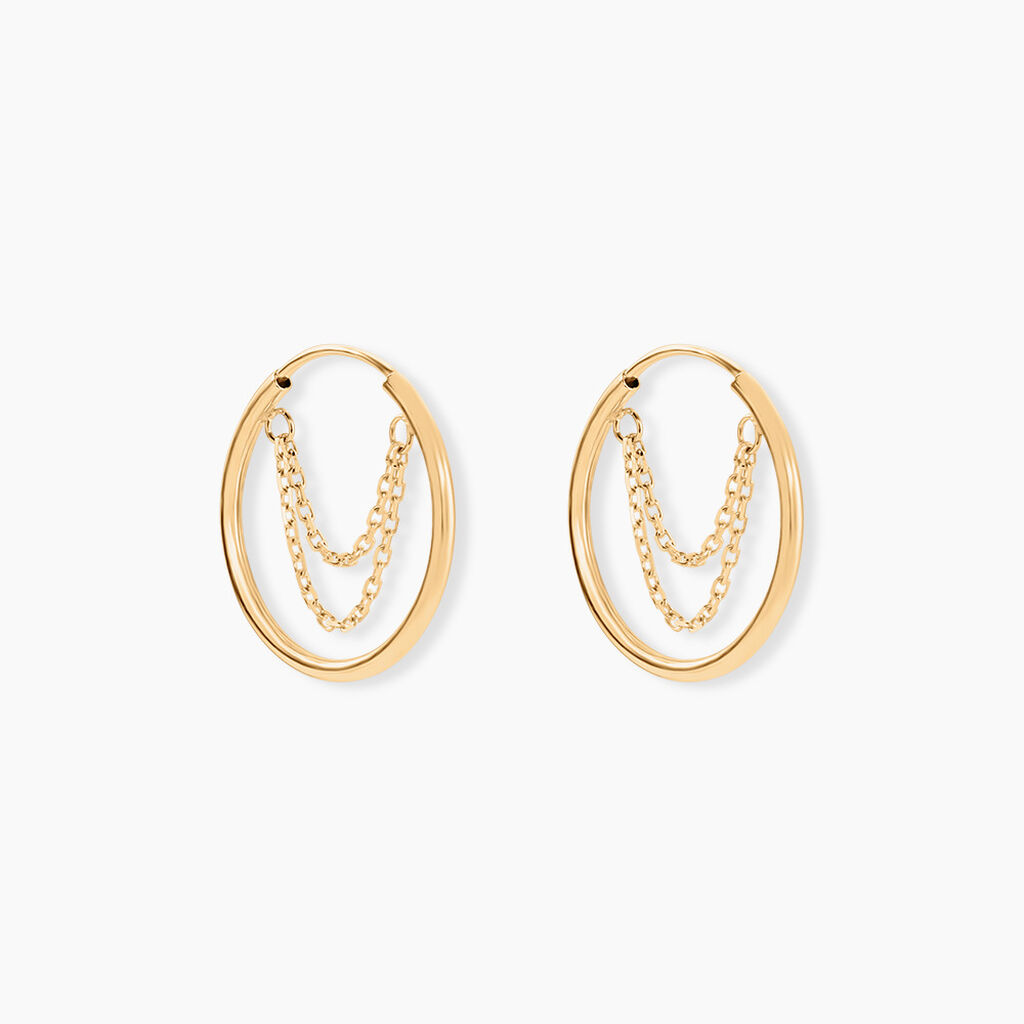 Créoles Bryson Or Jaune - Boucles d'oreilles créoles Femme | Histoire d’Or
