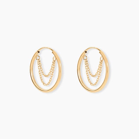 Créoles Bryson Or Jaune - Boucles d'oreilles créoles Femme | Histoire d’Or