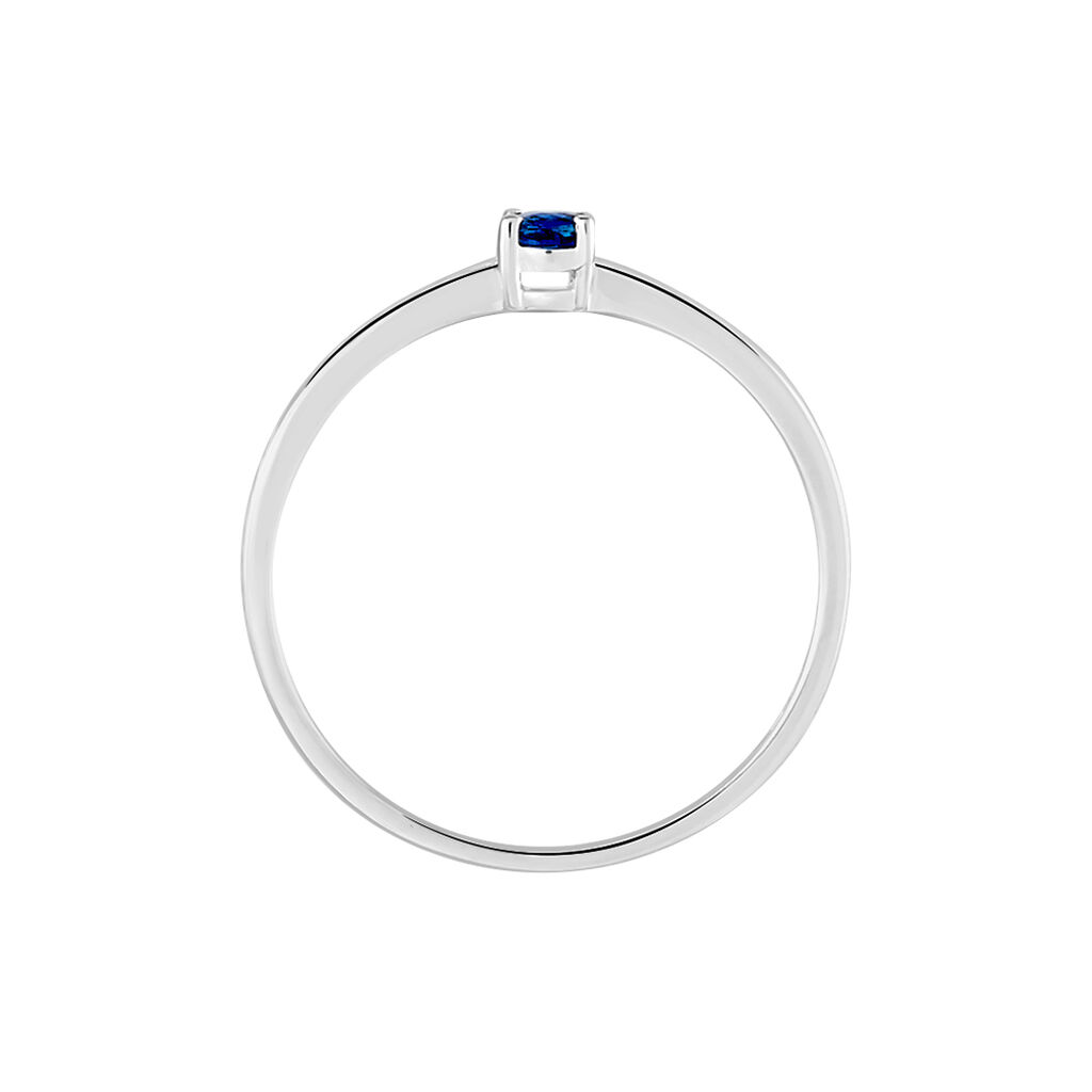 Bague Solitaire Dota Or Blanc Saphir - Bagues solitaires Femme | Histoire d’Or