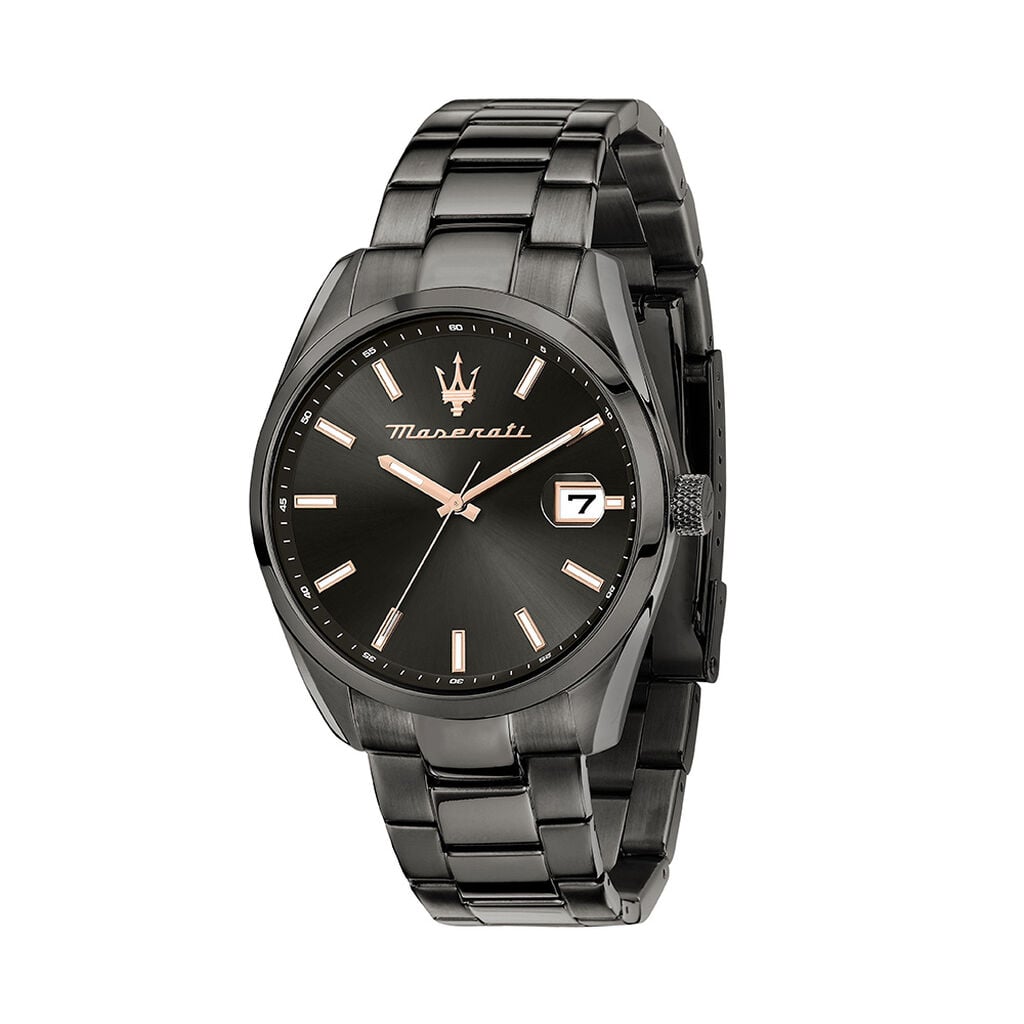 Montre Maserati Attrazione Noir - F&ecirc;te des p&egrave;res Homme | Histoire d&rsquo;Or