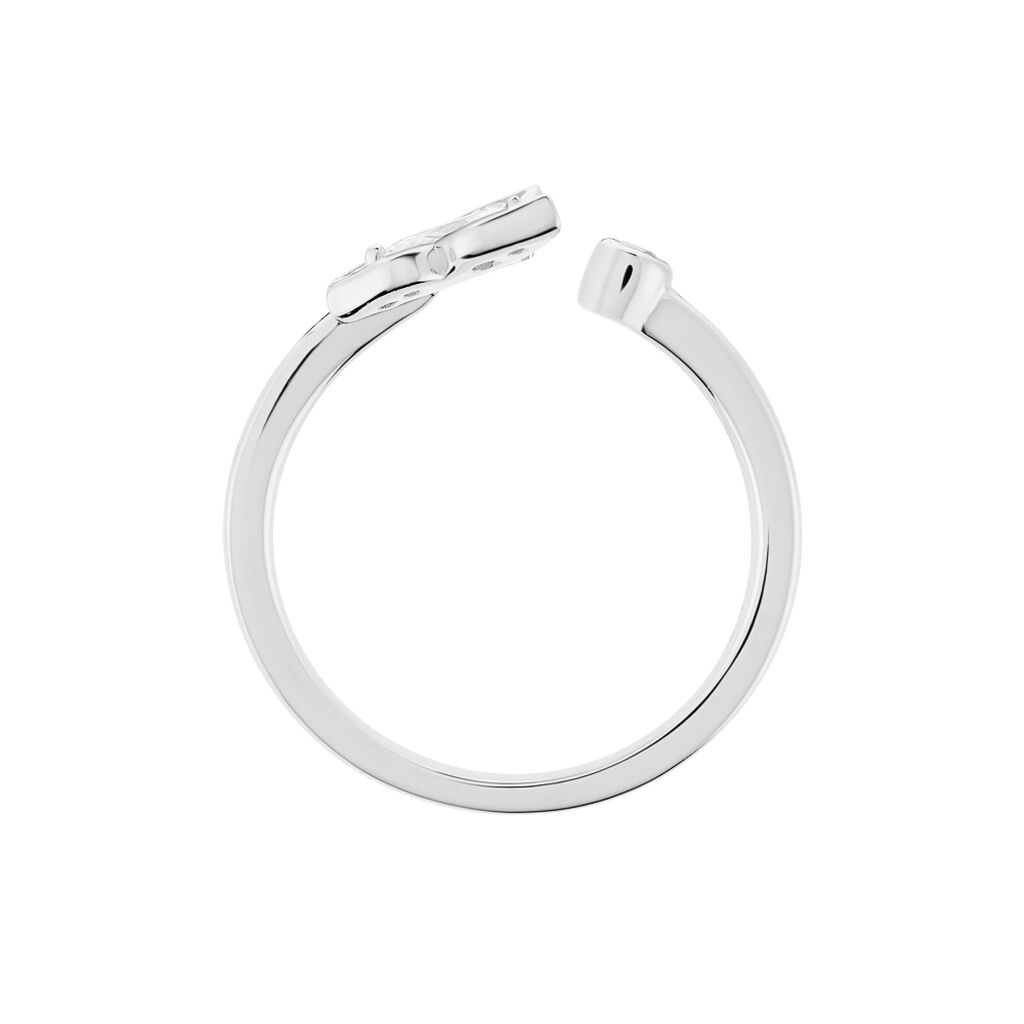 Bague Alill Argent Blanc Oxyde De Zirconium - Bagues avec pierre Femme | Histoire d’Or