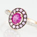 Bague Leona Or Rose Rubis Et Saphir Et Diamant - Bagues solitaires Femme | Histoire d’Or