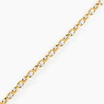 Bracelet Carlo Or Bicolore Maille Marine Ronde - Bracelets cha&icirc;ne Homme | Histoire d&rsquo;Or