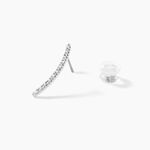 Bijoux D'oreilles Eleana Or Blanc Oxyde De Zirconium - Ear cuffs Femme | Histoire d&rsquo;Or