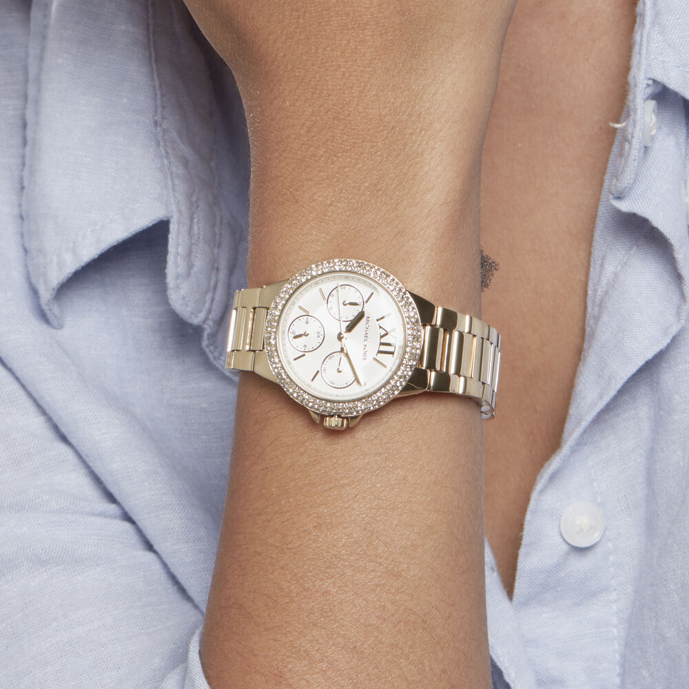 Montres Michael Kors MK6844 Acier Boucle d ployante simple Jaune