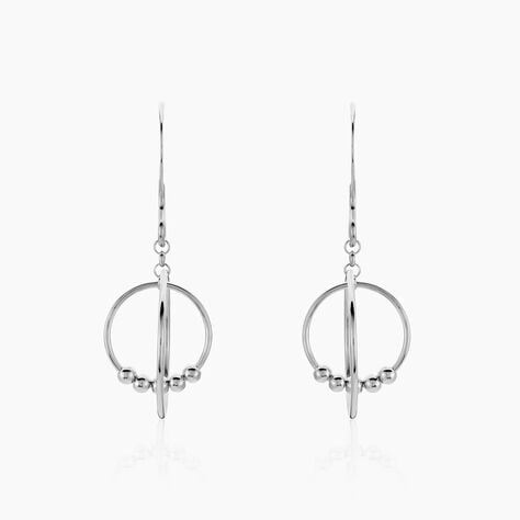 Boucles D'oreilles Pendantes Siara Argent Blanc - Boucles d'oreilles fantaisie Femme | Histoire d&rsquo;Or