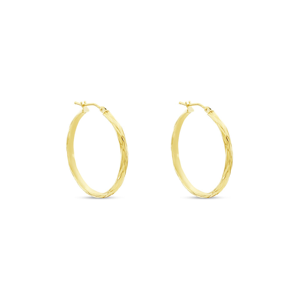 Créoles Vitali Or Jaune - Boucles d'oreilles créoles Femme | Histoire d’Or