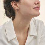 Boucles D'oreilles Puces Aloys Or Jaune Perle De Culture - Clous d'oreilles Femme | Histoire d&rsquo;Or