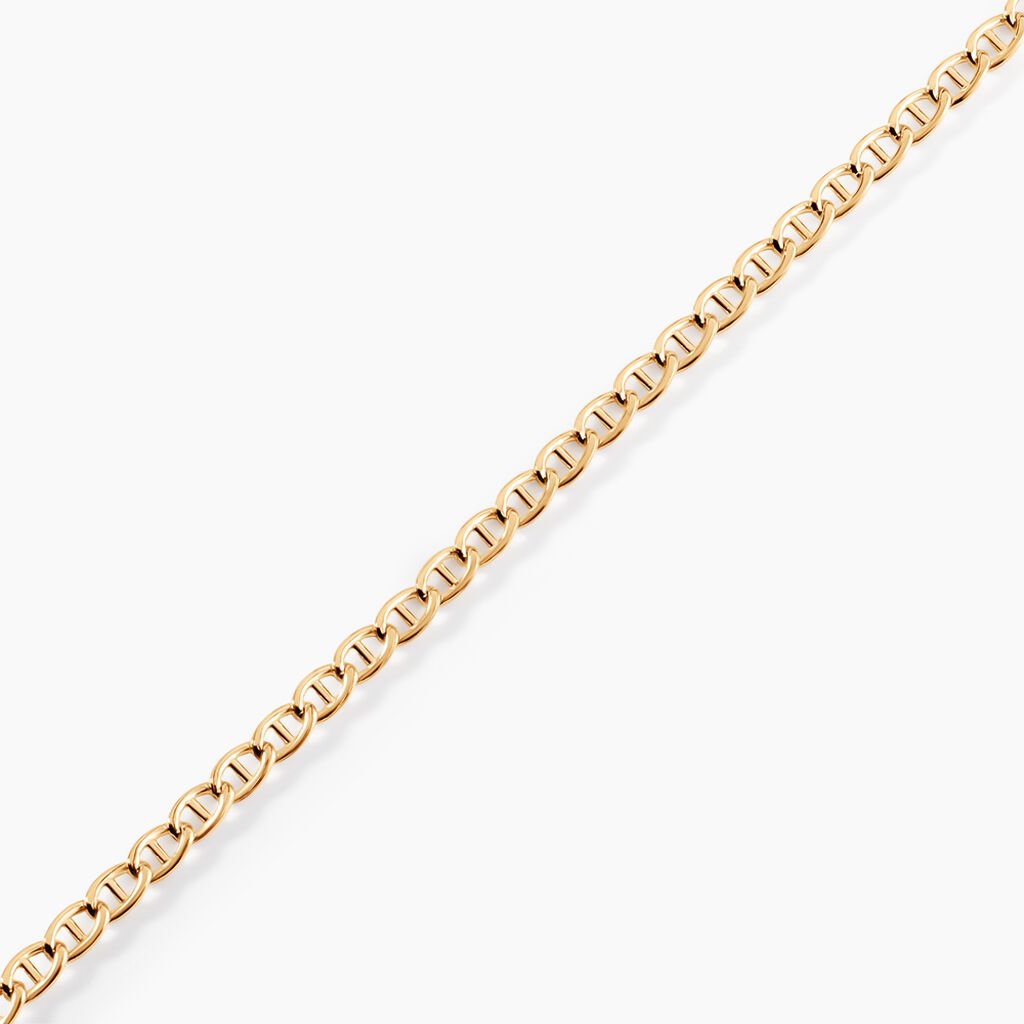 Bracelet Or Jaune Capucin Maille Marine - Bracelets cha&icirc;ne Femme | Histoire d&rsquo;Or