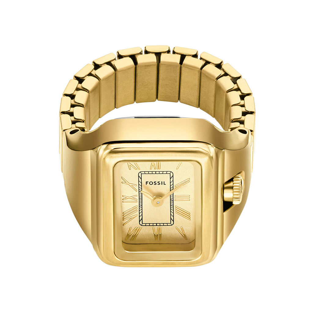 Montre Bague Fossil Raquel Watch Ring Dor&eacute; - Montres Femme | Histoire d&rsquo;Or