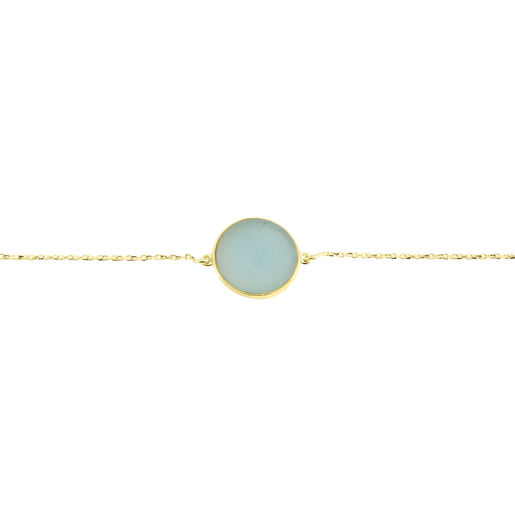 Bracelet Or Jaune Florica Amazonite - Bracelets Femme | Histoire d’Or
