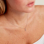 Collier Evdokia Argent Blanc Oxyde De Zirconium - Colliers fantaisie Femme | Histoire d&rsquo;Or