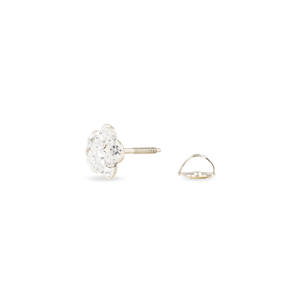 Boucles D'oreilles Puces Marie-guylene Or Jaune Strass - Clous d'oreilles Femme | Histoire d’Or