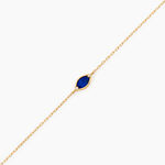 Bracelet Lucky Gems Or Jaune Lapis Lazuli Oxyde De Zirconium - F&ecirc;te des m&egrave;res Femme | Histoire d&rsquo;Or