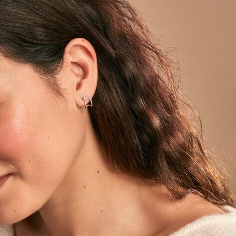 Créoles Or Jaune Cosmo Oxydes De Zirconium - Boucles d'oreilles créoles Femme | Histoire d’Or