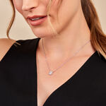 Collier Baroque Party Argent Blanc Oxyde De Zirconium - Colliers fantaisie Femme | Histoire d&rsquo;Or