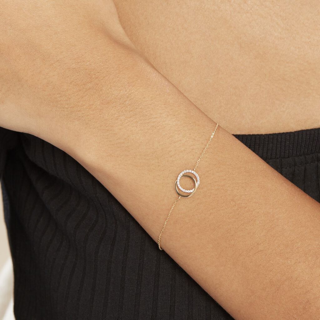 Bracelet Or Jaune Tresha Diamants - Bracelets Femme | Histoire d’Or