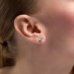 Boucles D'Oreilles Puces Obeline Argent Dor&eacute; A L'Or 750/1000 Nacre - Boucles d'oreilles fantaisie Femme | Histoire d&rsquo;Or