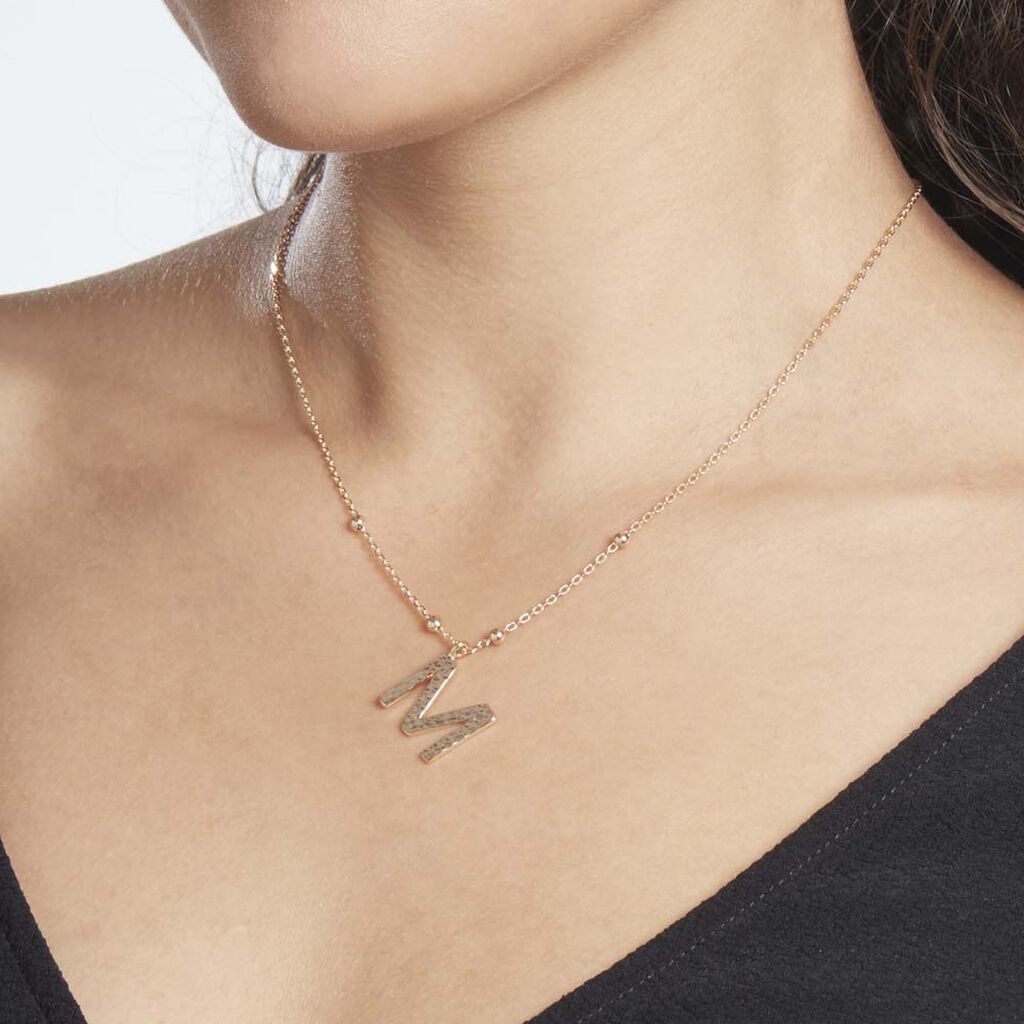 Collier Plaqué Or Jaune Lettra - Colliers fantaisie Femme | Histoire d’Or