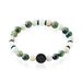 Bracelet Jourdan Yasur Acier Noir Quartz Amazonite - Bracelets Homme | Histoire d’Or
